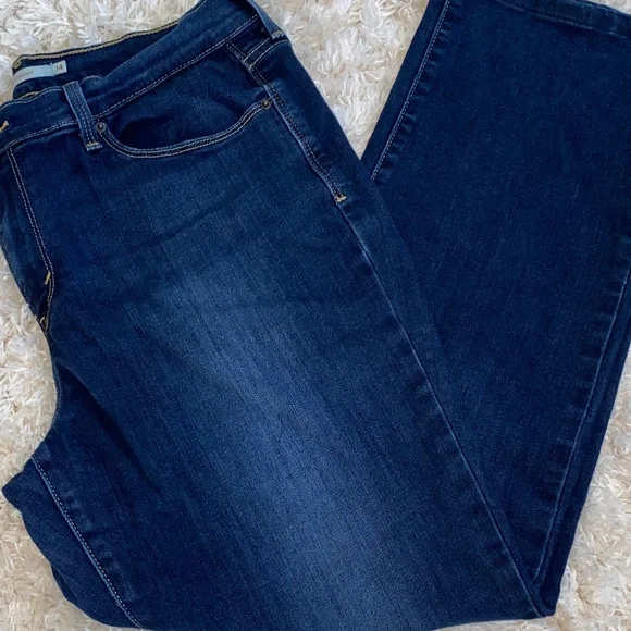 Levi's Indigo 505 Straight Leg Women's Jeans - Picture 1 of 10